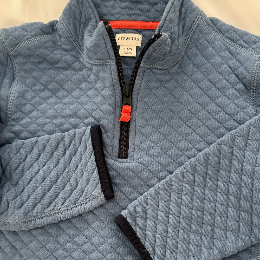 Crewcuts Blue Quilted 1/4 Zip - Picture 3 of 3